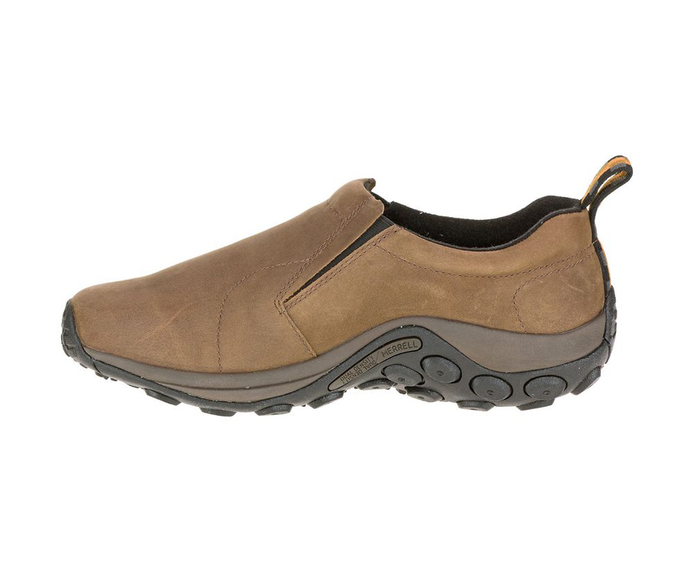 Merrell Slip Ons Męskie Brązowe - Jungle Moc Nubuck Wide Width - 431067-IXJ